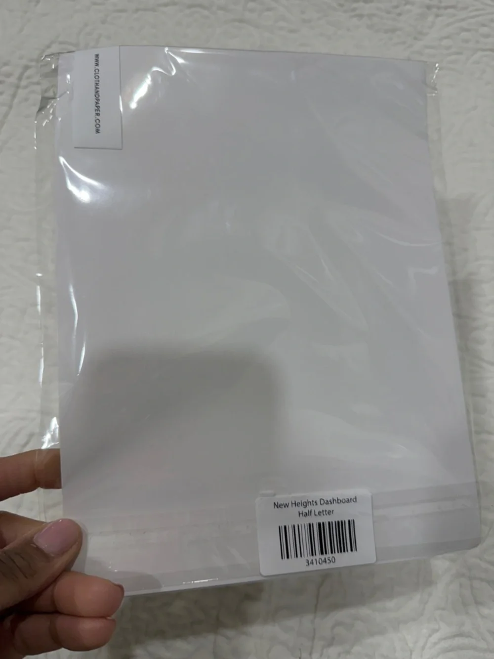 Cloth and Paper inserts